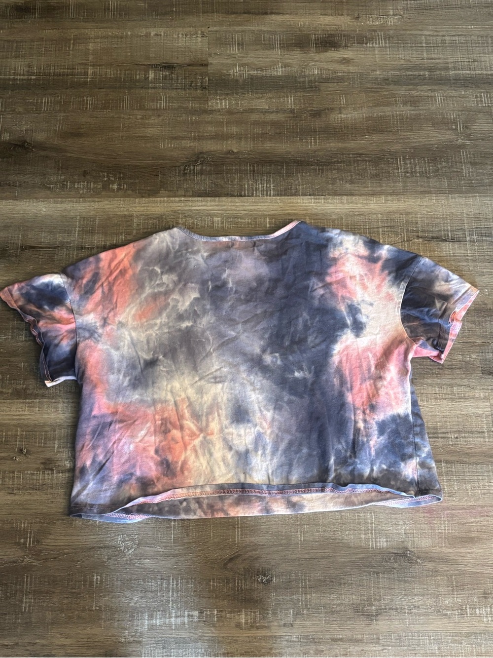 C+D+M Women’s Cropped Tie Dye Tshirt - Picture 2 of 3